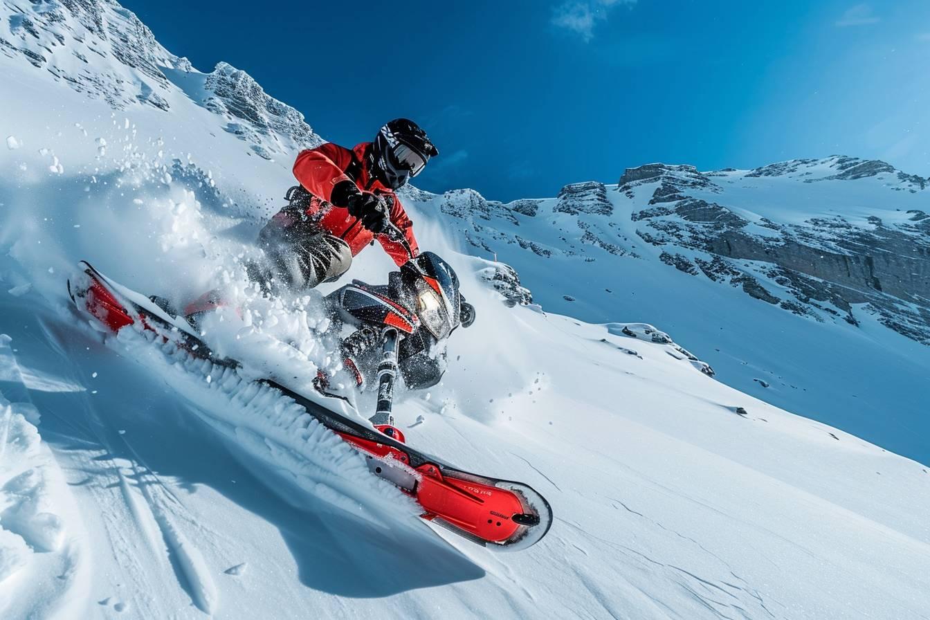 Découvrez la trottinette neige : location et descente sur pistes enneigées pour une expérience hivernale unique