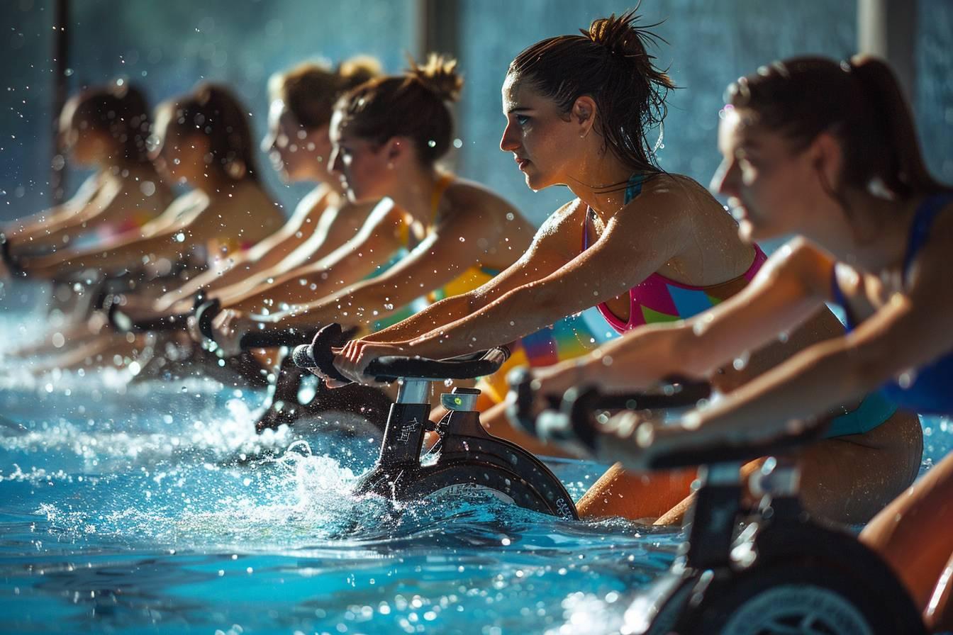 Aquacycling : cours de vélo dans l'eau pour brûler des calories et lutter contre la cellulite