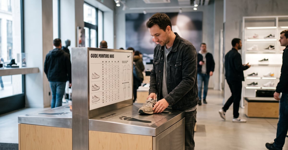 Bien choisir sa pointure Nike : le guide précis - guide pointure nike